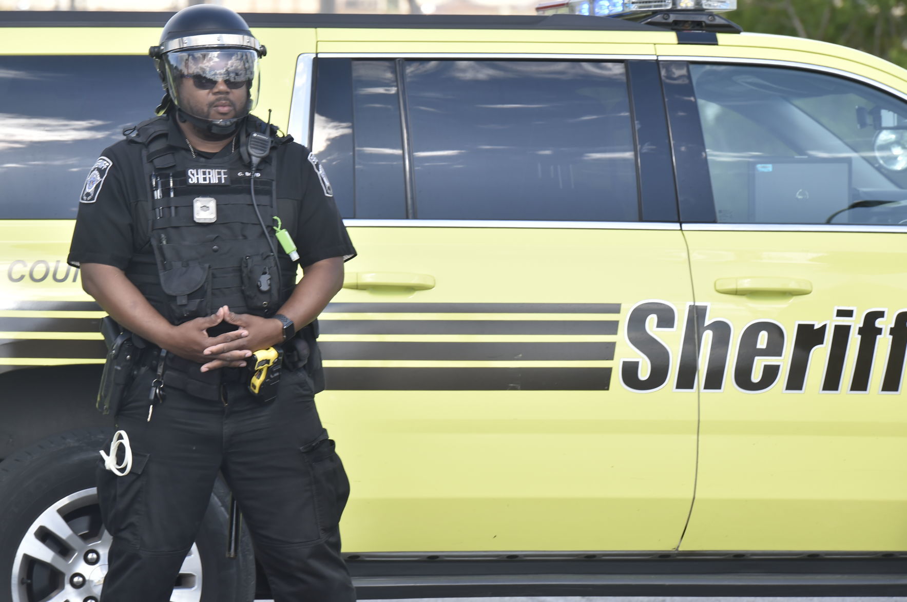 Sheriff's deputy stands ready